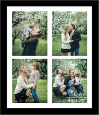 12X16 Picture Frame, 5X7 Collage Picture Frame, Display 4 Pcs 5X7 Photos or 12X1