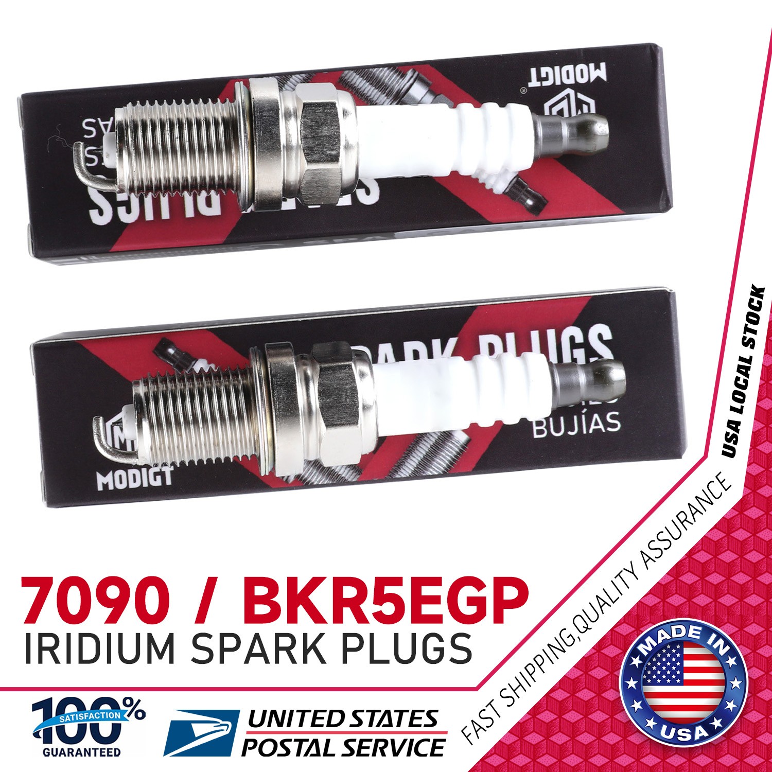 4PCS For NGK 7090 Iridium Spark Plugs For Suzuki Chrysler Nissan Toyota l4 NEW