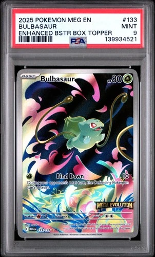 PSA 9 Bulbasaur #133 2025 Pokemon Meg En Mega Evolution 139934521