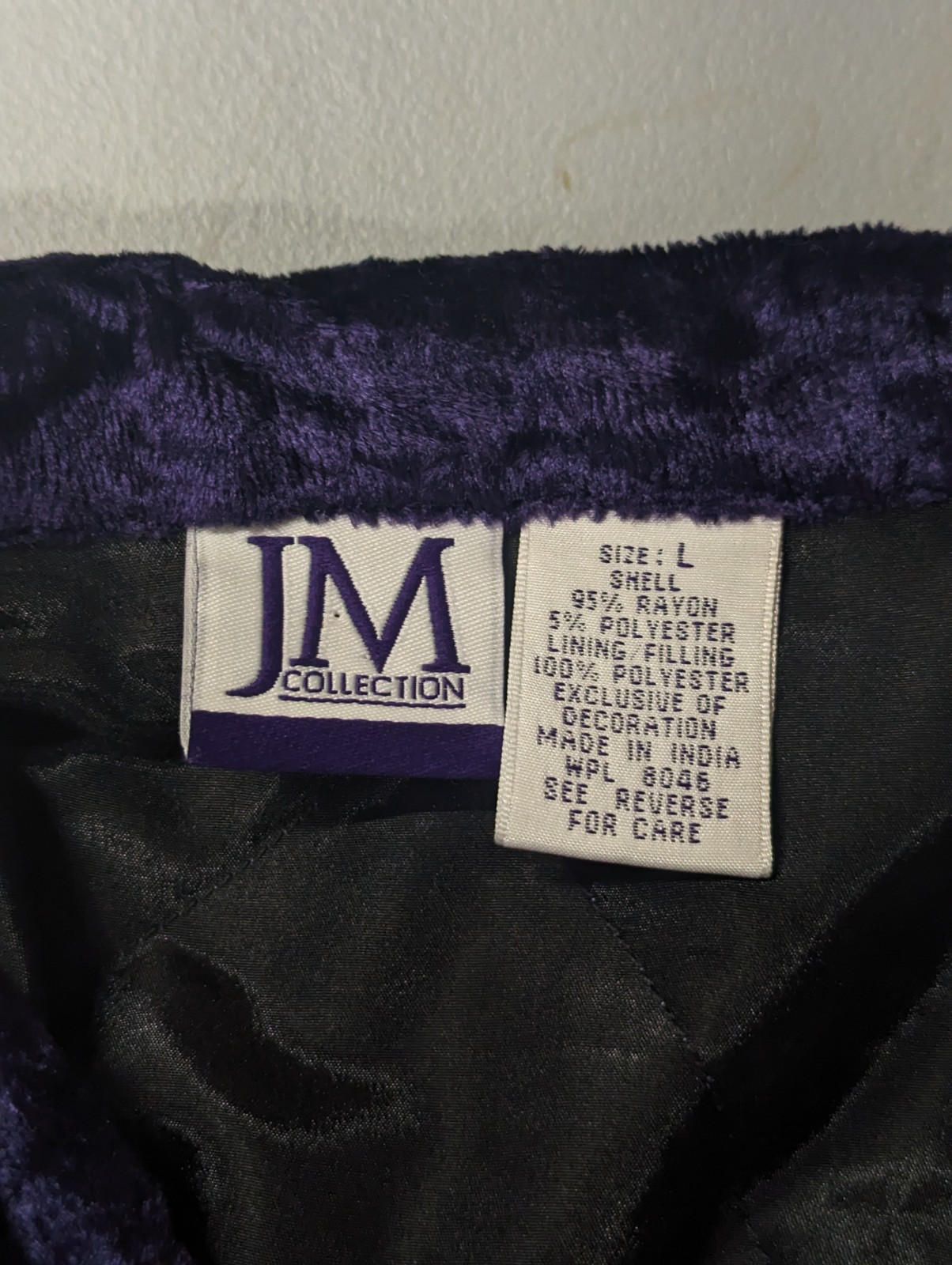 90s Quilted Patchwork Jacket Size Large Vintage J… - image 11