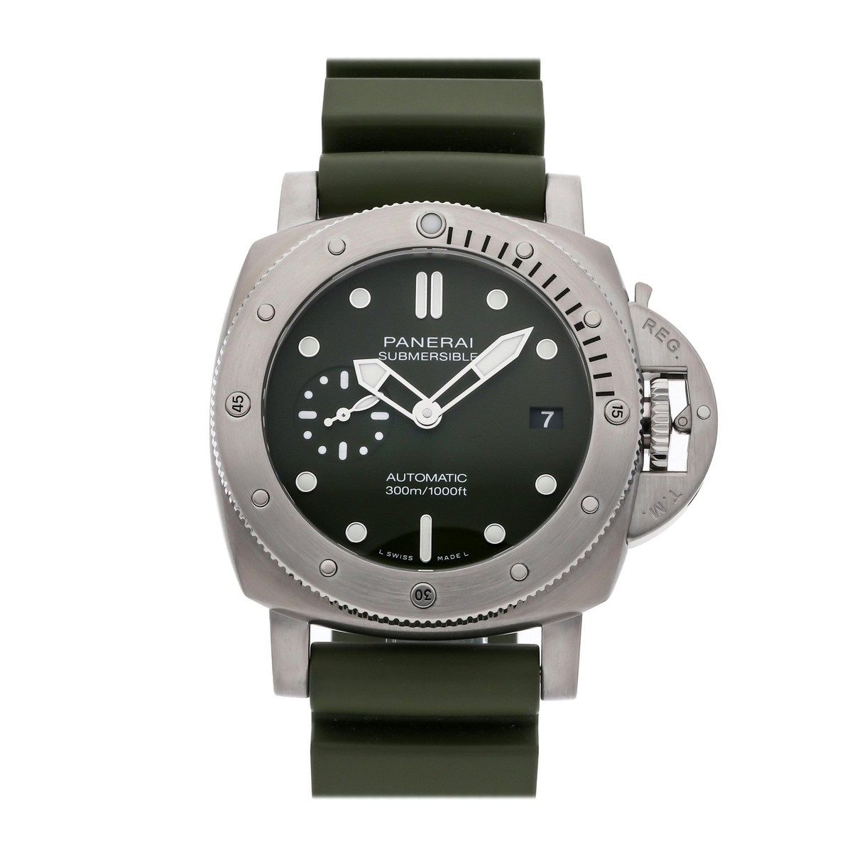 Panerai Luminor Submersible Limitata Verde Militare Auto Acciaio