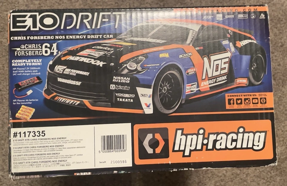 HPI Racing E10 Drift Chris Forsberg NOS Energy Drift Car R/C - Image 3 of 4