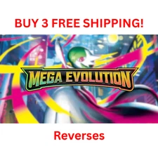 MEGA EVOLUTION Pokémon TCG 1 - 132 PICK YOUR OWN REVERSES 3+ FREE SHIP LP/NM