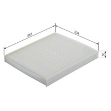 Bosch Filter Innenraumluft 90520549 1808612 1802422 6808611 | 898182