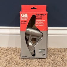 NEW Gardner Bender Hand Conduit Bender, 1/2" EMT, 910B - USA MADE .5" Thinwall