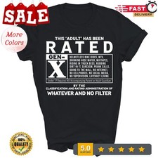 Funny Rated Gen X Generation Xer 80s Humor Unisex Shirt Gift