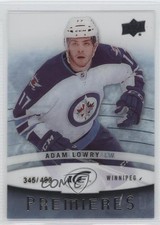 2014-15 Upper Deck Ice Ice Premieres 345/499 Adam Lowry #129 0c3