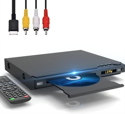HDMI DVD Players for TV, All Region Free DVD Player with HDMIandRCA Cable, Re