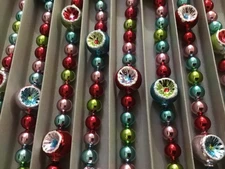 Christopher Radko Shiny Brite Christmas Garland Ornament 7FT NEW 