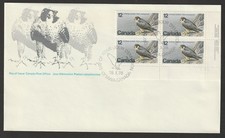 Canada #752, Wildlife, Peregrine Falcon, LR PB,  First Day Cover, FDC 1978