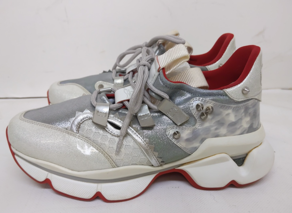 $1195 CHRISTIAN LOUBOUTIN 35.5 Sneakers Red Runner Donna