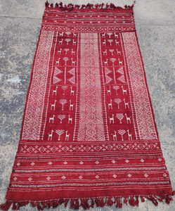 Vintage Handmade Traditional Beautiful African Kilim Floor Rug Carpet 198x102 cm