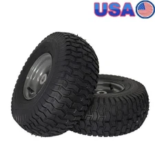 2PK 15x6.00-6" Front Tire Assembly Replacement for Craftsman Riding Mowers Hot