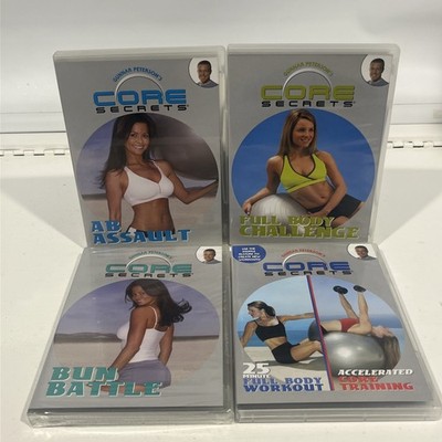 Core Secrets Workout Exercise 4 DVD Lot | Gunnar Peterson Brooke Burke