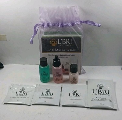LBRI Pure n Natural Skin Care Travel Sample Set Combination Skin Kit Lot