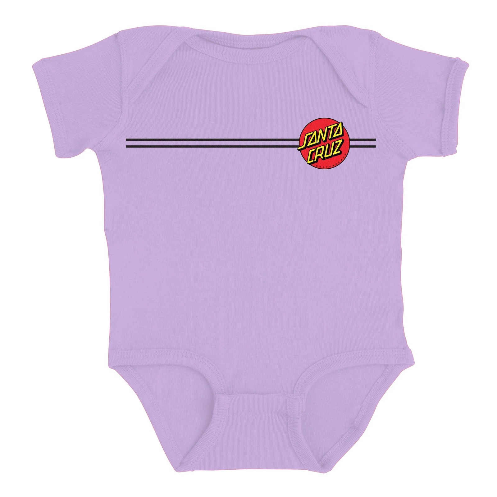 Classic Dot Santa Cruz Baby One Piece Bodysuit (Lavender, 6 MOS)