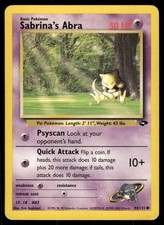 Sabrina's Abra 94/132 Common Gym Challenge Pokemon Unlimited Near Mint
