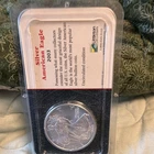 U.S. Mint American Eagle 2003 1 oz Silver Coin 0.9993 Fine Uncirculated