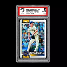 Graded 10 Jacob Misiorowski #10 2026 Topps Series 1 Milwaukee Brewers