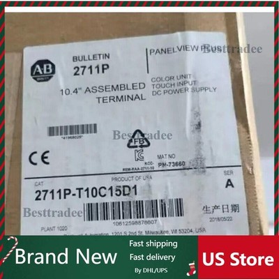 NEW AB 2711P-T10C15D1 REV. E PanelView Plus 1000 Touch Terminal Spot Goods