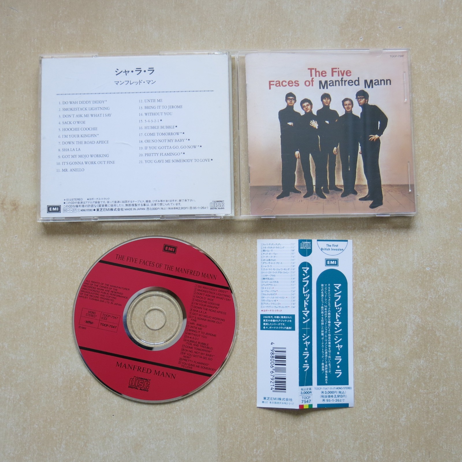 MANFRED MANN The Five Faces Of ... - Japan CD album