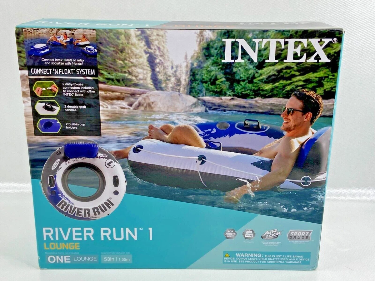 Intex River Run 1 Inflatable Floating Tube Raft for Lake, Pool 58825EP