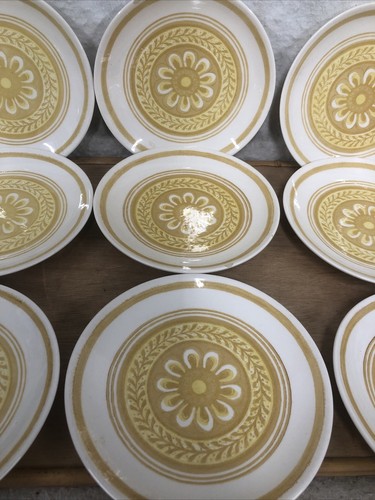 9 Cavalier Ironstone Yellow CASABLANCA 6.5” Bread Plates - Picture 3 of 8