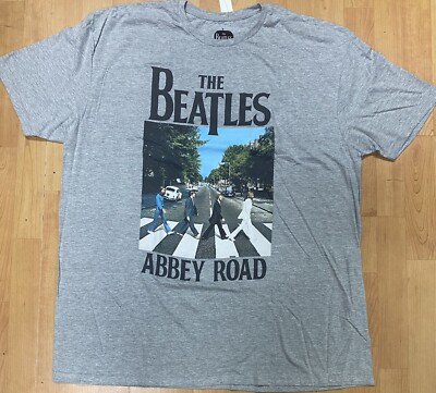 The Beatles Abbey Road Men's 2XL Gray Shirt