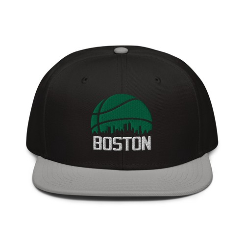 Boston Basketball Skyline Retro Celtic Snapback Hat Baseball Cap - Picture 2 of 9