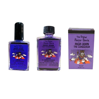 Pastor Davis High John The Conqueror Set: Perfume Oil & Soap