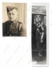 2x WW2 photos Middlesex Yeomanry soldier, 2nd Armoured Divisional Signals, Army