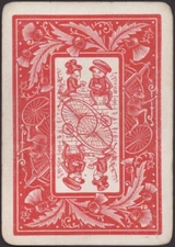 Playing Cards Single Card Old Antique Wide  * USPC BICYCLE 808 * No.74 THISTLE A