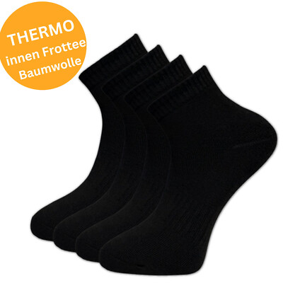 5-20 Paar THERMO Kurzsocken Sneaker Wintersocken Thermosocken Socken Füßlinge