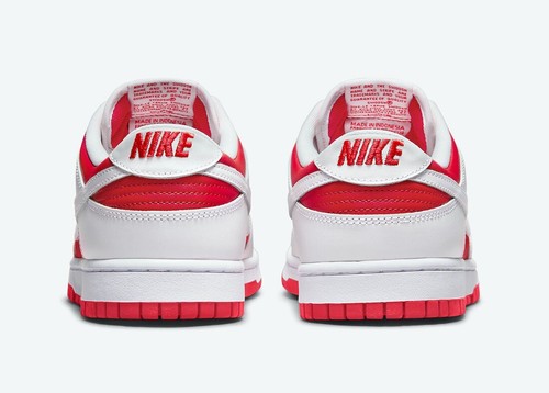 2021 Nike Dunk Retro Low SZ 13 Championship University Red White SP DD1391-600 - Picture 7 of 10