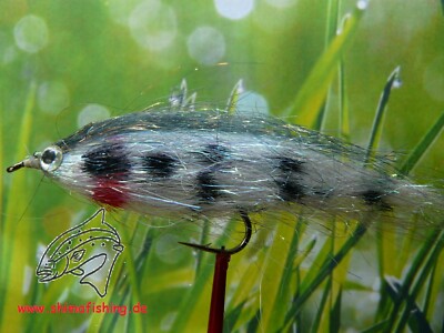 Streamer Fiberfish Snowwhite Black, 3er Set