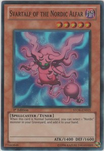 Svartalf of the Nordic Alfar - STOR-EN015 - Super Rare - Unlimited Edition x3 -