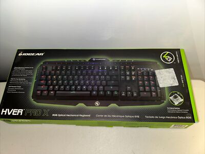 Iogear Kaliber Gaming HVER PRO X RGB Optical Mechanical Keyboard Model GKB730-BN