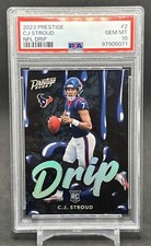 2023 Panini Prestige CJ Stroud Drip SSP Rookie RC PSA 10 Pop 8