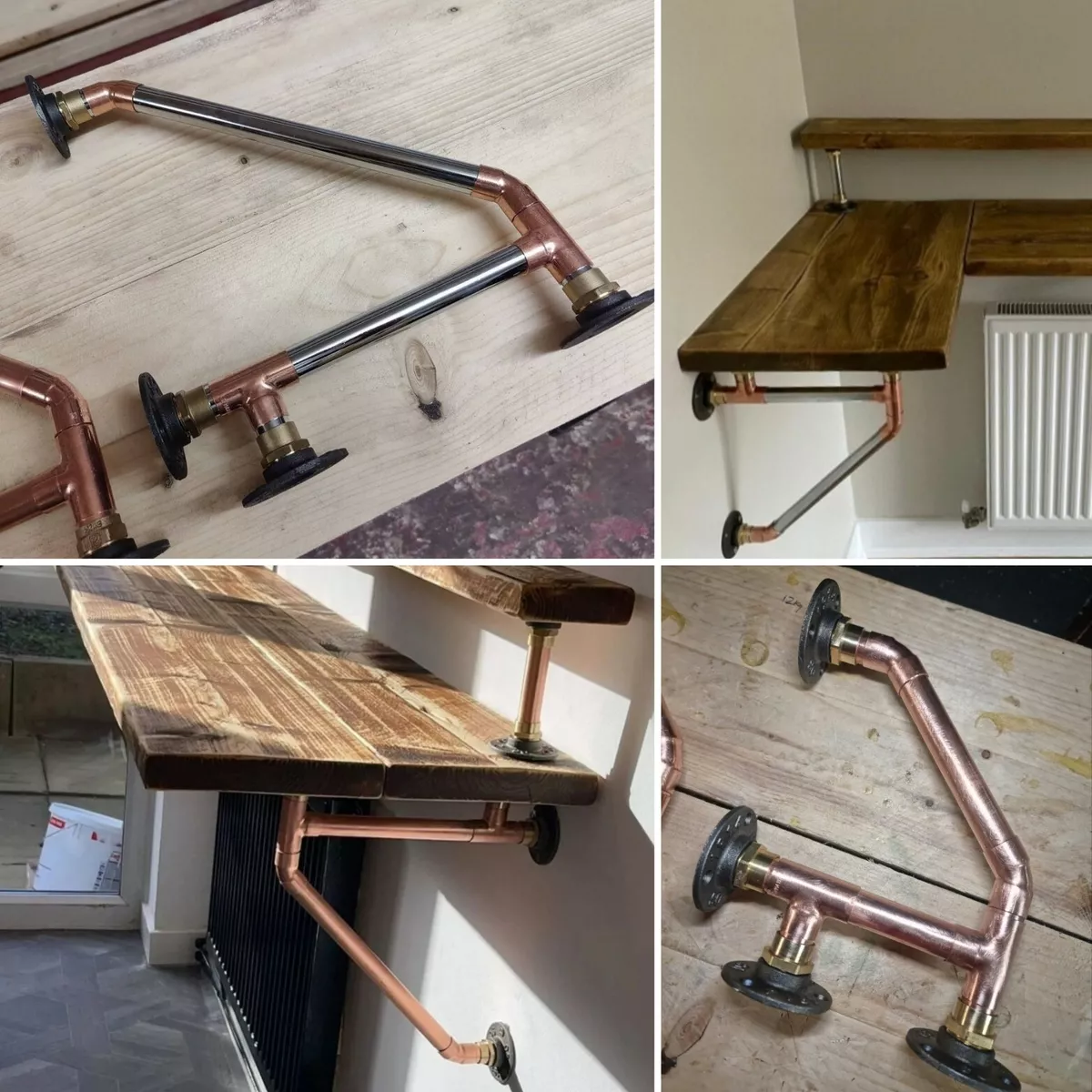 Cast iron cheap pipe shelves