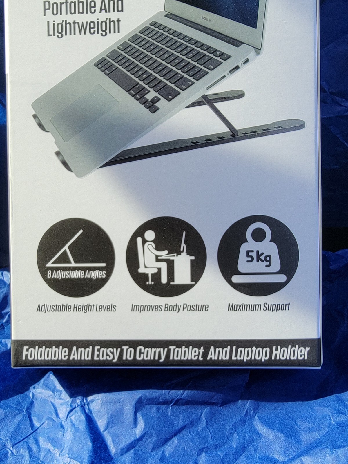 Doohickey Laptop Stand, Portable and Adjustable Lightweight Fold And