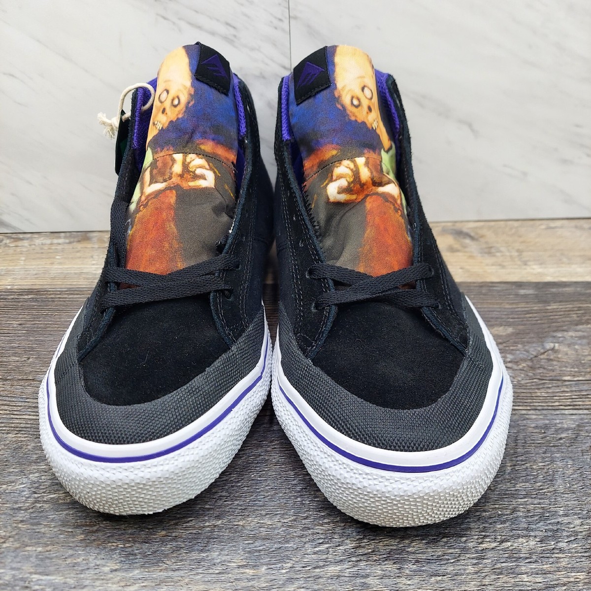 Emerica Skateboard Shoes Omen High X Dinosaur Jr Black Purple