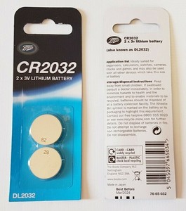 1 x Twin Pack CR2032 Lithium 3v Battery 