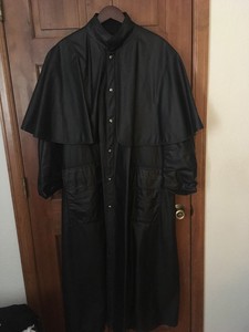 leather duster with mantle