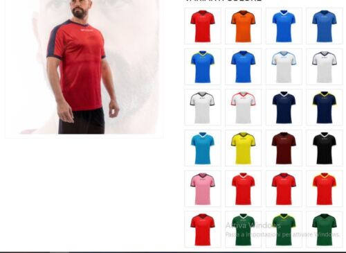 shirt revolution givova training calcio calcetto *
