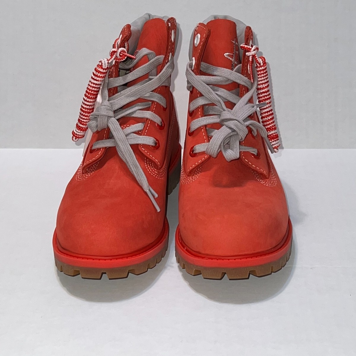 Timberland Red NBA Houston Rockets Boys Premium Boots Sz 6Y 