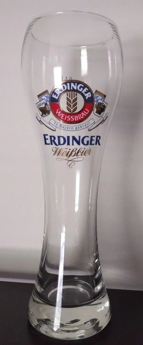 ERDINGER Bicchiere Da Birra Tedesco Pinta: Vetro Di Qualità Con Base Pesante, 568 Ml, Altezza 260 Mm, Con Logo E Decorazioni Bavaresi In Oro, Perfetto Per La Birra Di Grano.