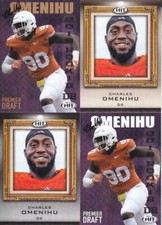 CHARLES OMENIHU 2019 SAGE Premier Draft (4) lot base + golds + Portrait TEXAS