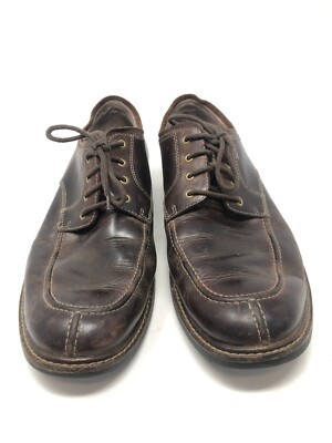 Clarks Mens Brown Size 9m Leather Lace Up Casual Shoes | eBay display picture 3