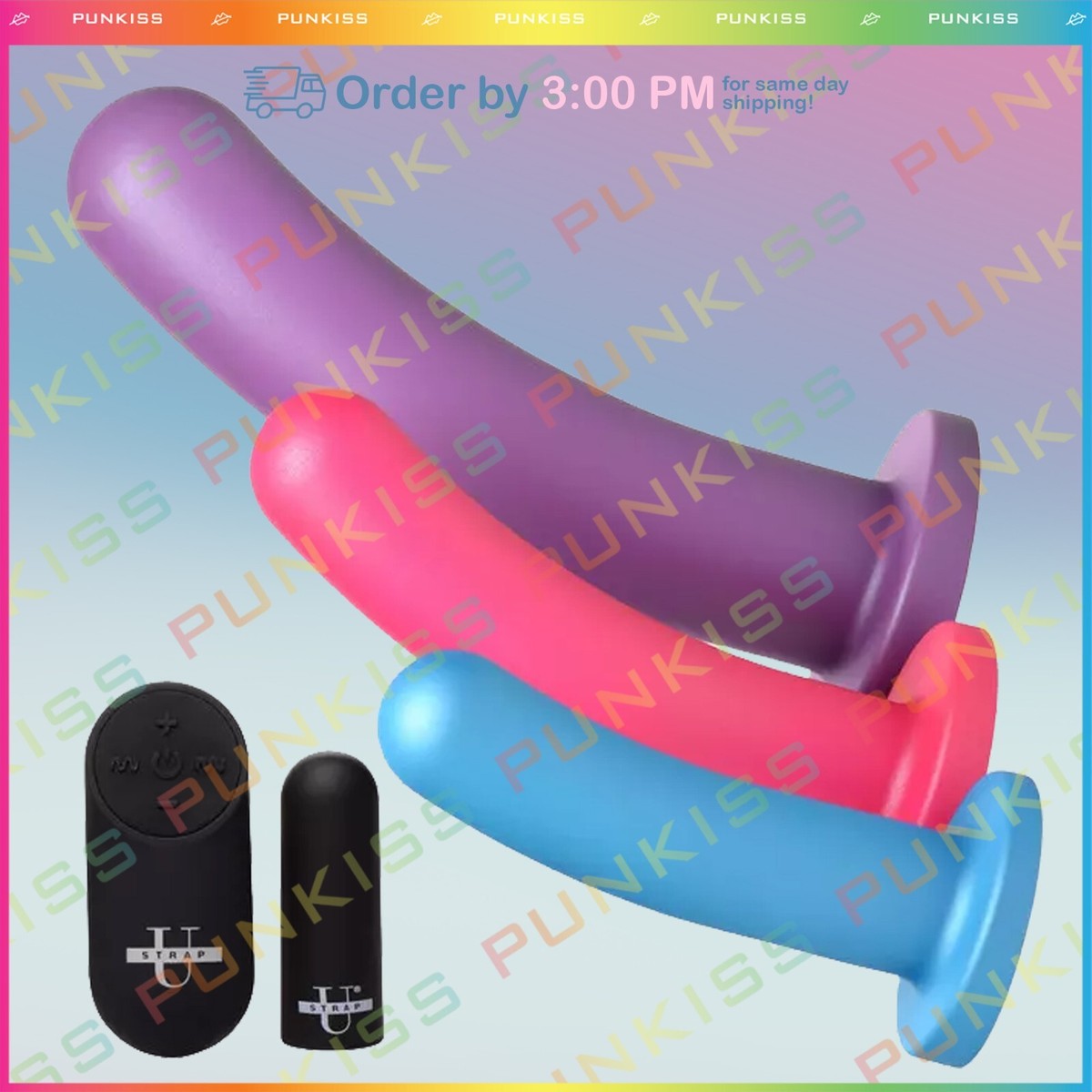 Strap U Triple Peg Vibrating w/Removable Bullet & RemoteDildo Anal  TrainingSet | eBay