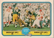 1981 Fleer Teams-In-Action #57 Super Bowl 1 Green Bay Kansas City
